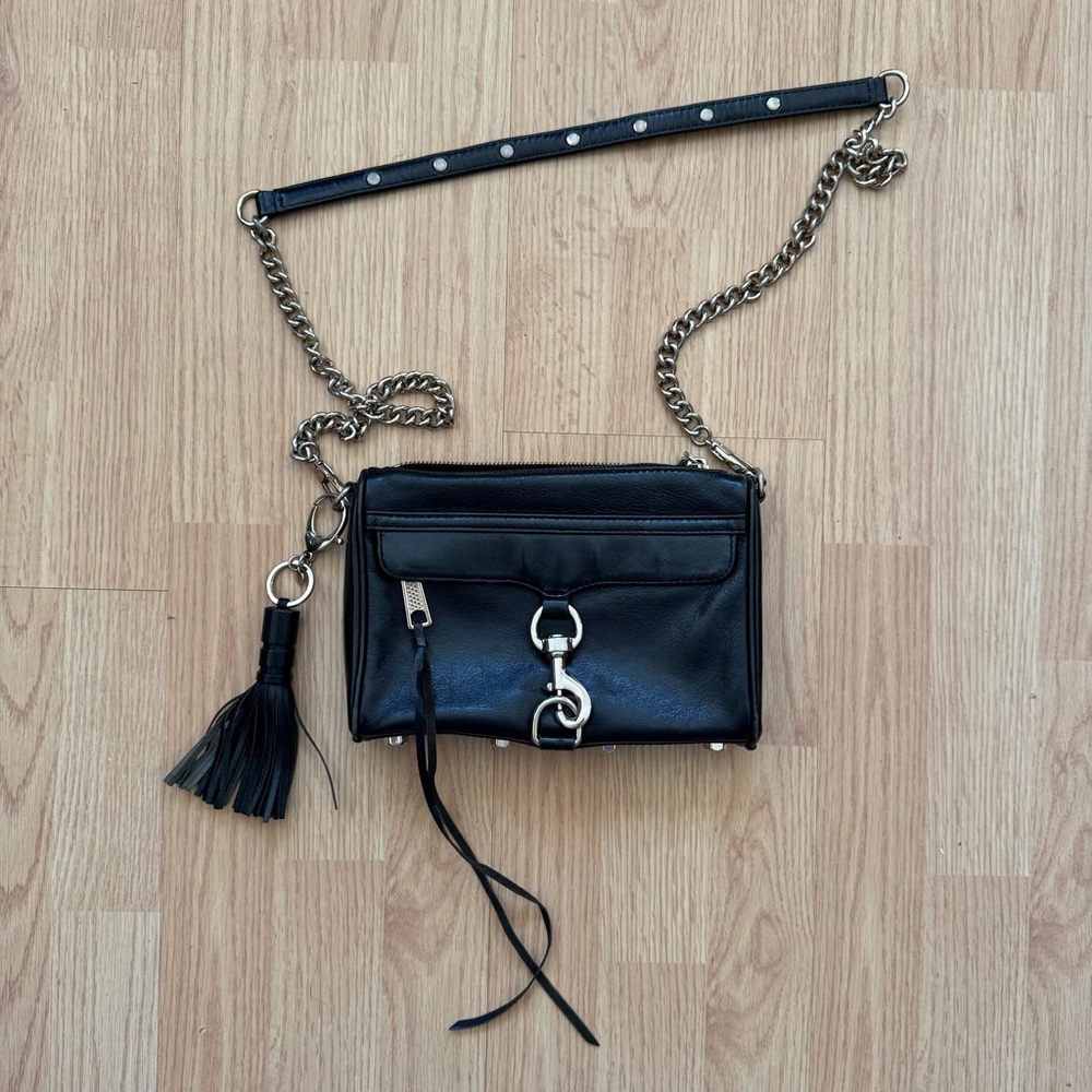 Rebecca Minkoff mini mac crossbody bag black